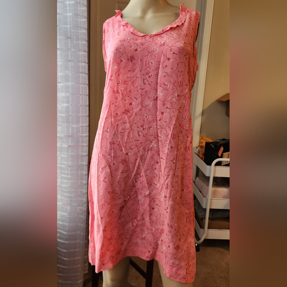 GAP Pink Floral Midi Dress